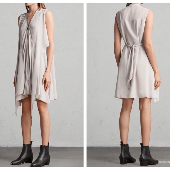 all saints jayda silk dress